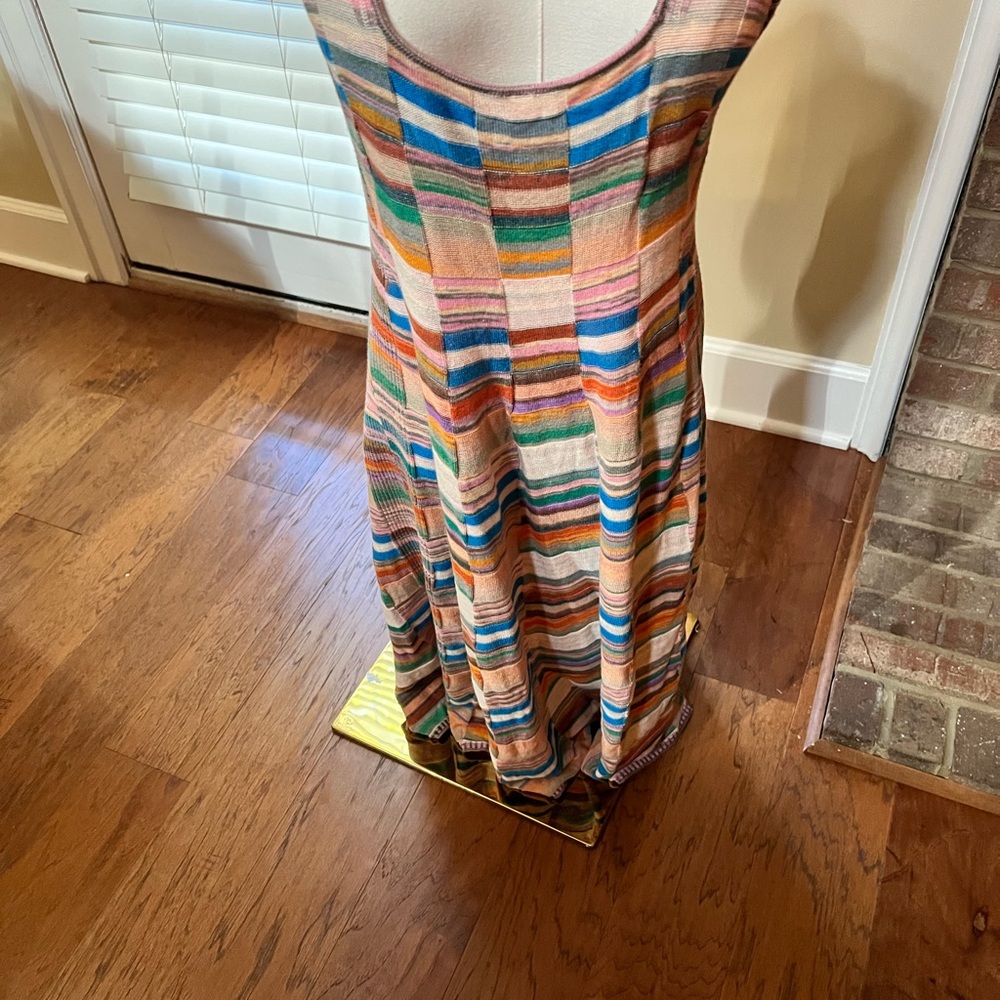 Anthropologie Colorful Striped Maxi Dress
